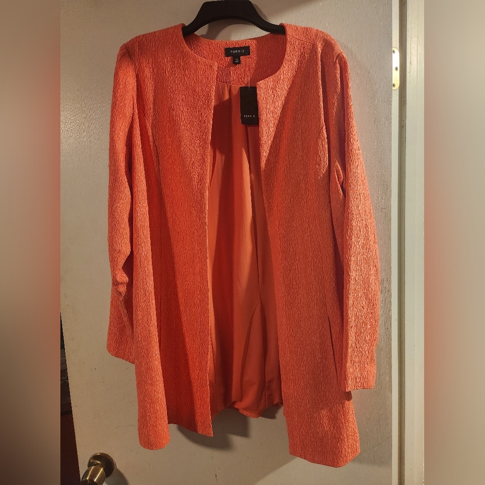 NWT Torrid Long Jaquard Career Jacket